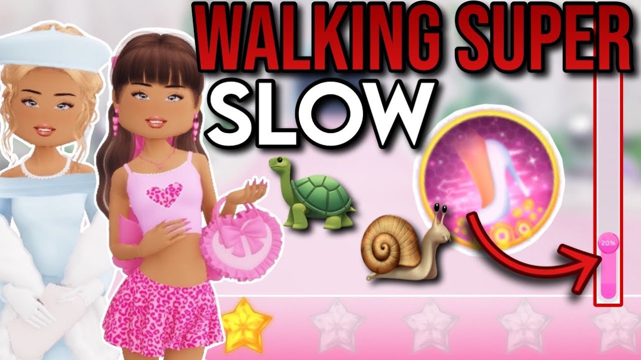 WALKING SUPER SLOW IN DRESS TO IMPRESS | Roblox Dress To Impress