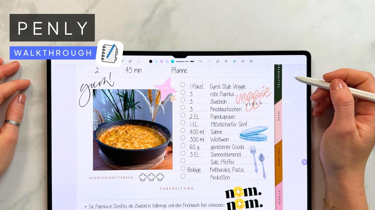 Penly App Tutorial Deutsch - Digitales Planen Android