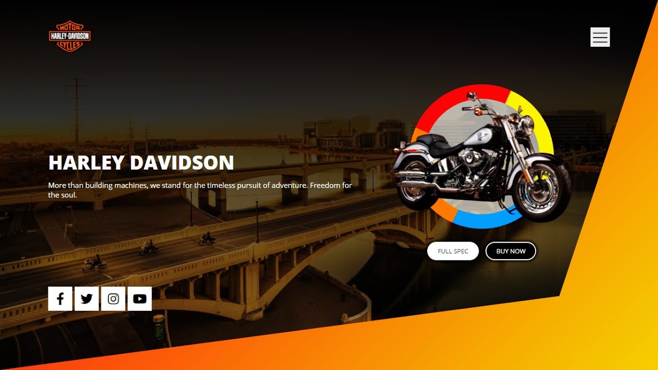 Responsive Landing Page Website | HTML CSS & JS