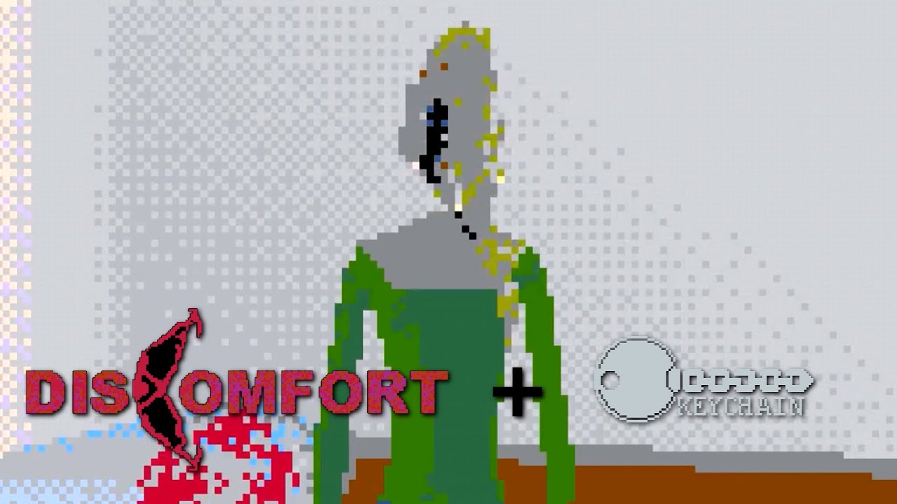 DISCOMFORT / Keychain - Two games from the creator of IMSCARED, Manly Let's Play