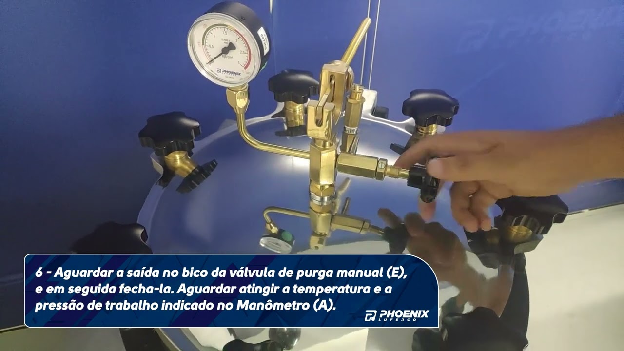 Funcionamento da autoclave vertical - linha AV