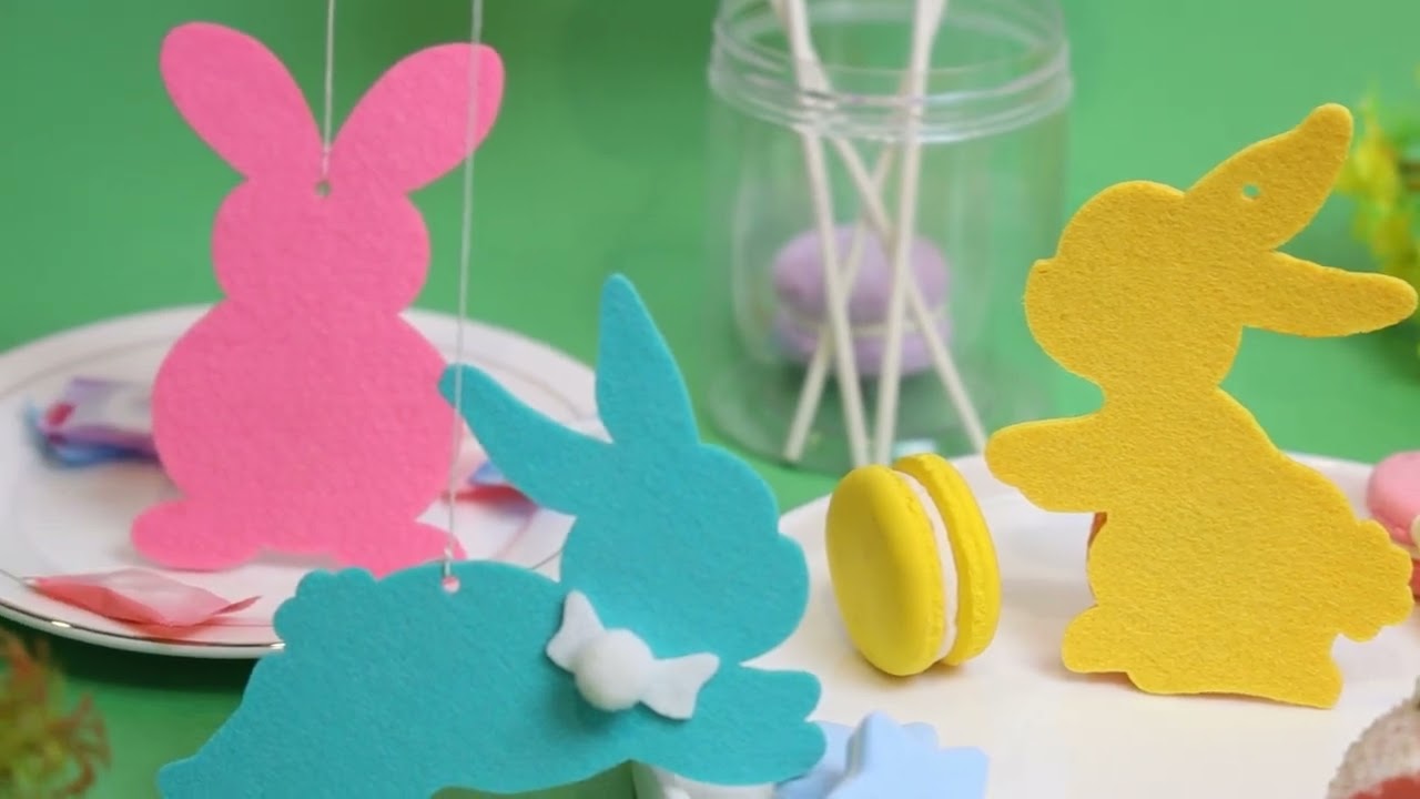 Easter Stickers Pom Rabbit Stickers Easter Egg Fillers Stickers for Party