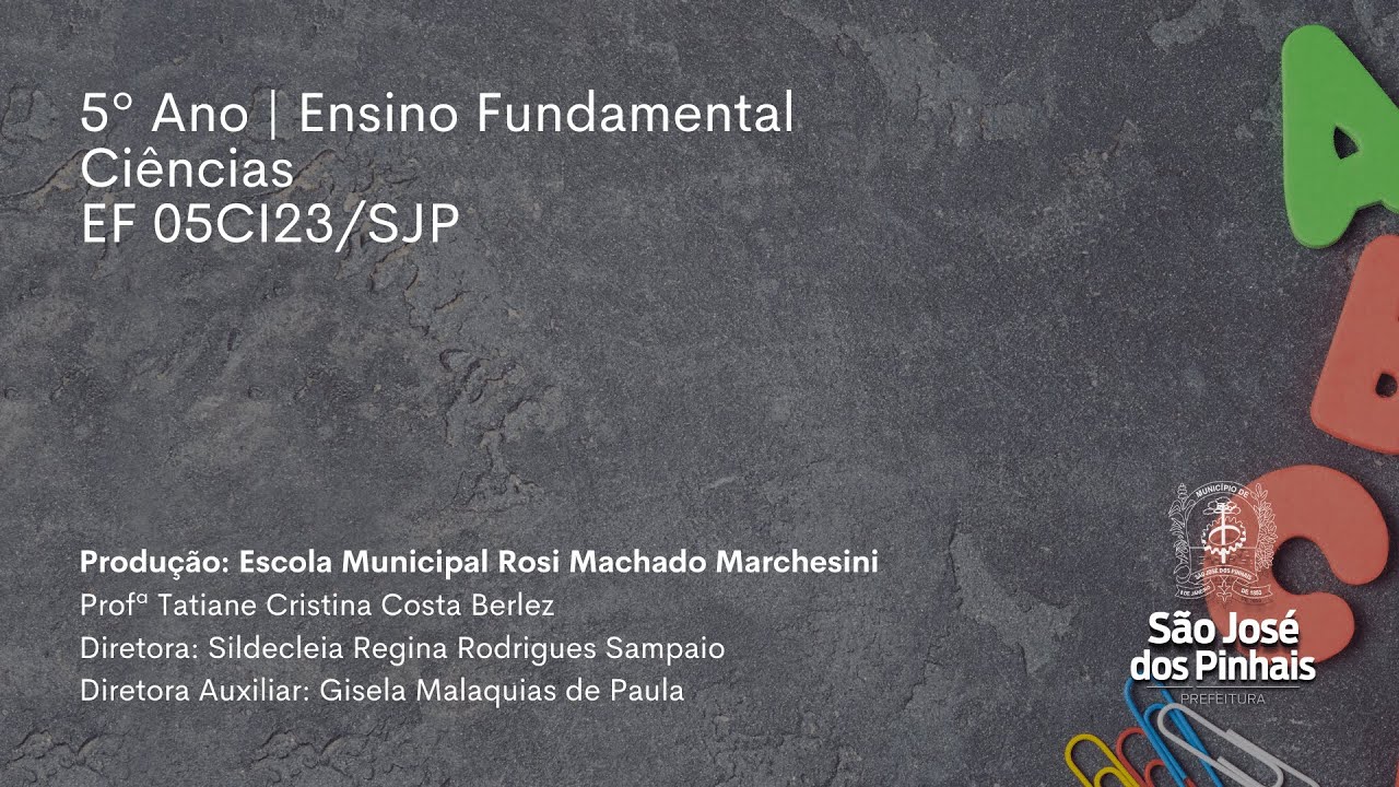 5º Ano | Ciências | EF05CI23/SJP