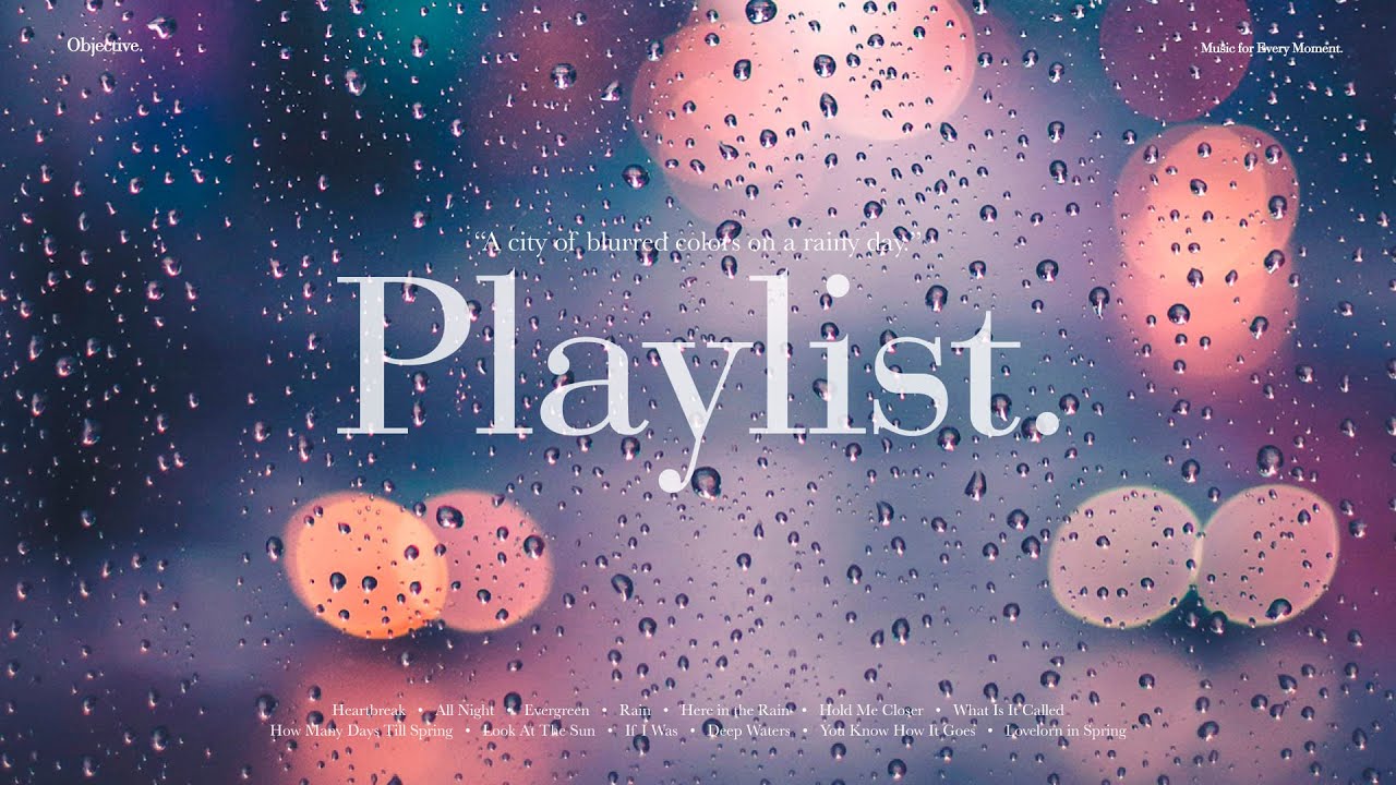 [Playlist] 비 오는 날, 색이 번지는 도시 🌧️｜ 공부할때 듣기 좋은 팝송 모음