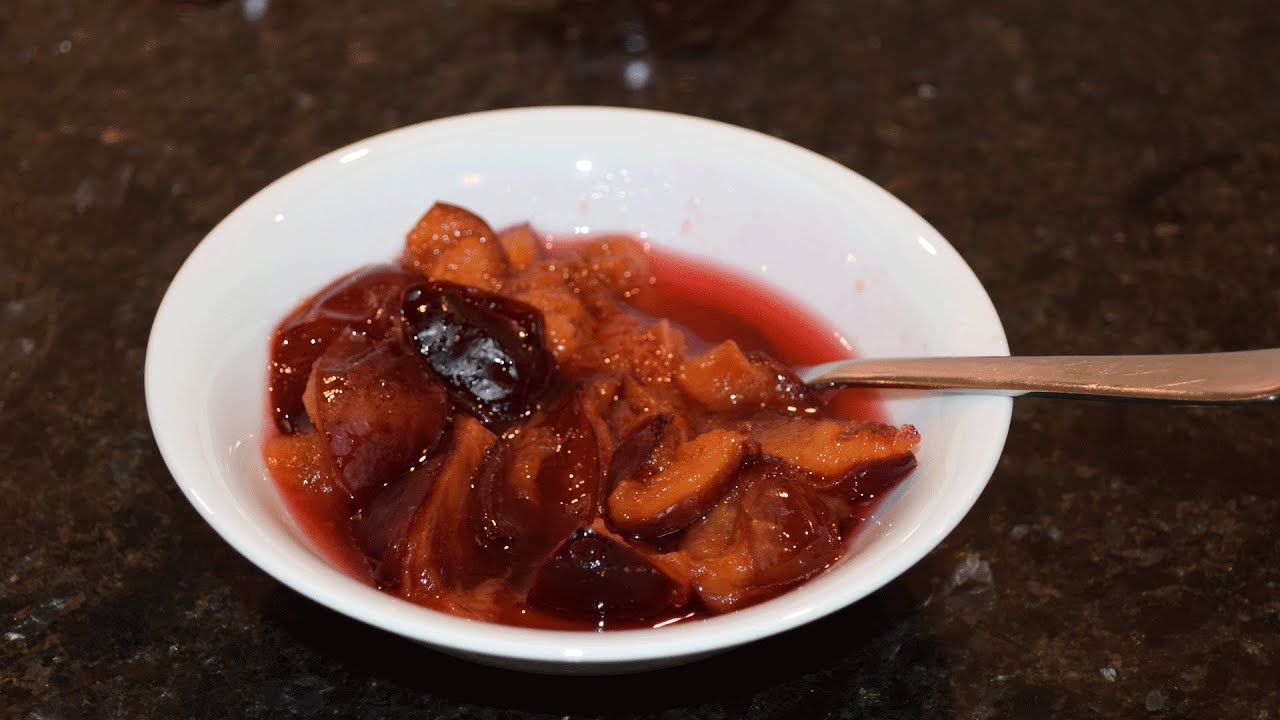 Zwetschgenkompott einkochen