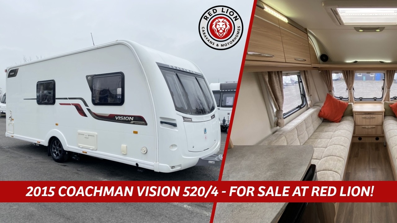 2015 COACHMAN VISION 520/4 LUXURY CARAVAN TOUR - FOR SALE AT RED LION!