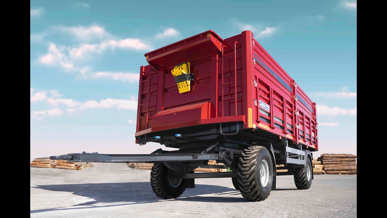 Agricultural Trailer 6 to 10 Ton - Double Axle - Strong Chassis by Cimen Trailer Turkey Konya