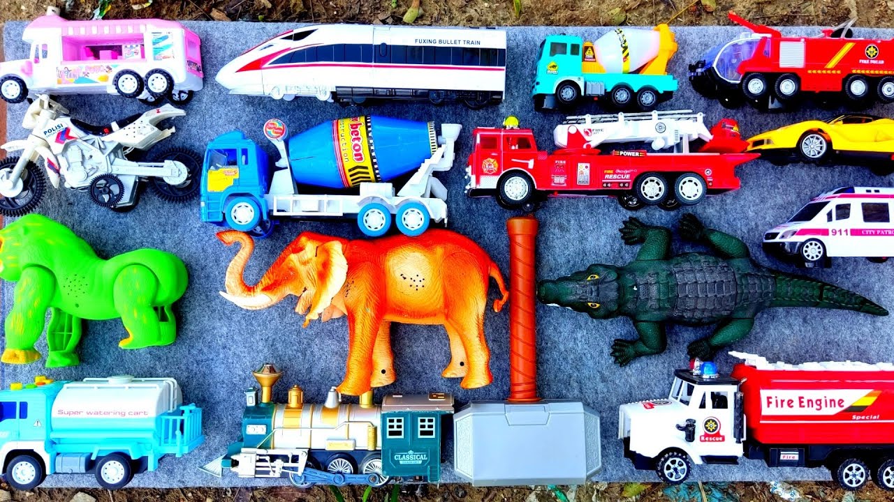 Thomas, Truck Pemadam, Ambulance, Mobil Sport, Buaya, Mixer Truck, Palutor, Kereta Api, Motor Polisi