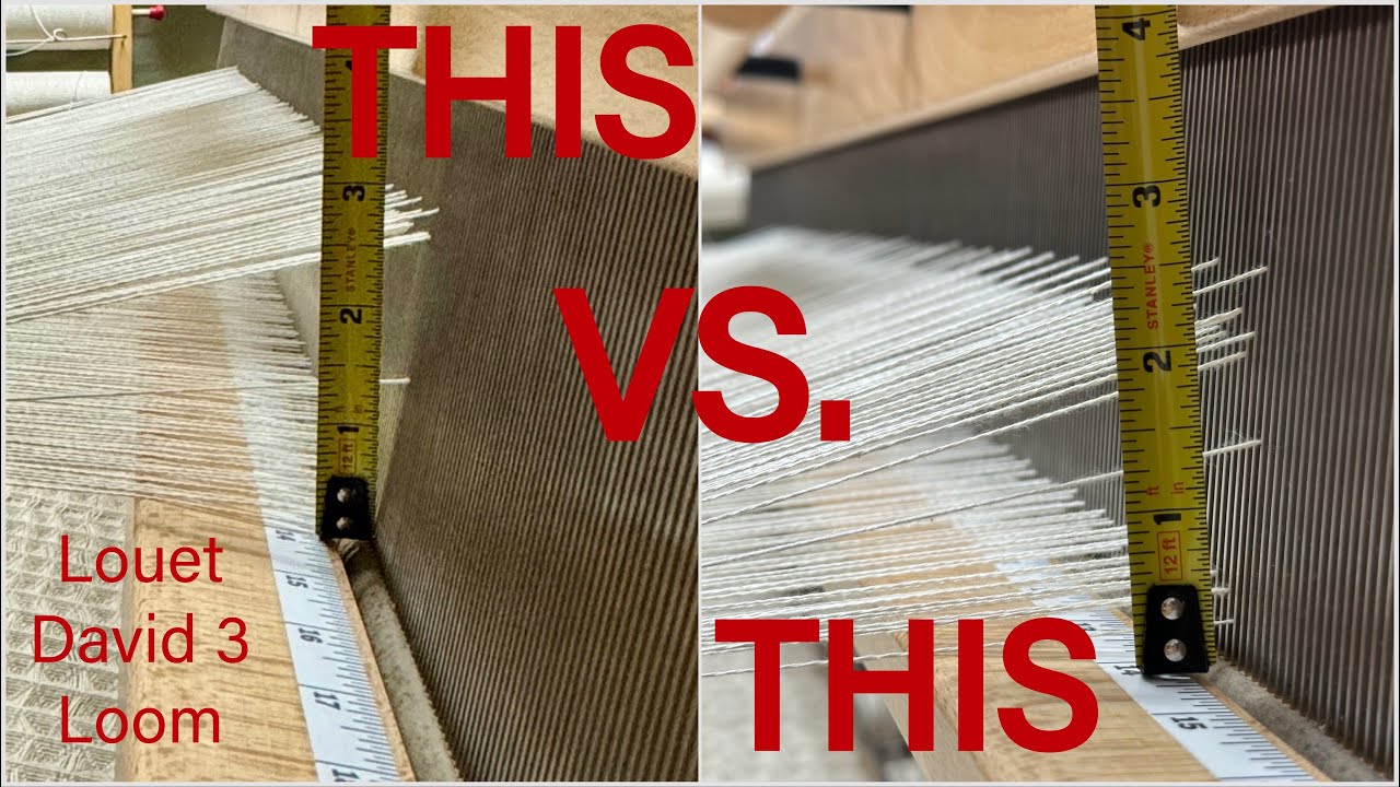Fixing the shed on a Louët David 3 Loom
