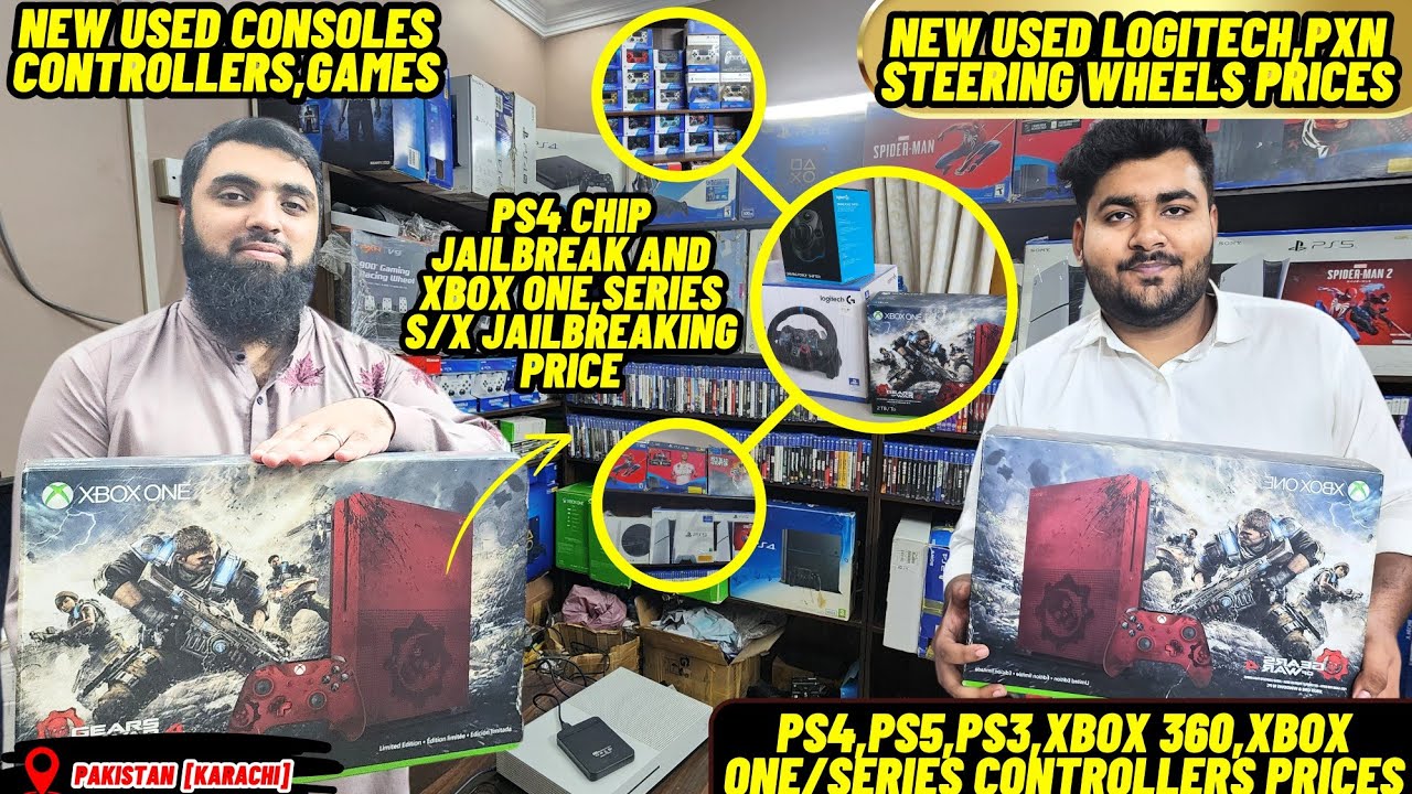 New Used Gaming Consoles,Games,Steering Wheels,Controllers Prices in Pakistan(Karachi)September 2024