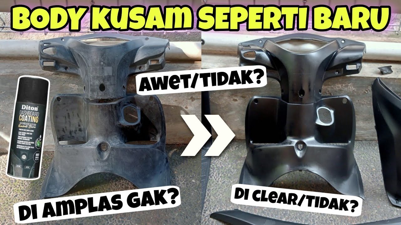 CARA MENGHITAMKAN BODY KASAR YG KUSAM PAKAI DITON DASHBOARD COATING