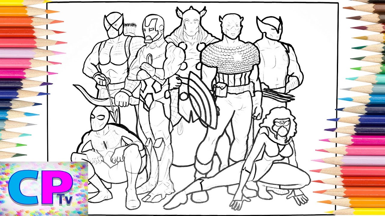 Avengers Coloring Pages,Superheroes in Super Speed Coloring/Unknown Brain - Why Do I/NCS Music