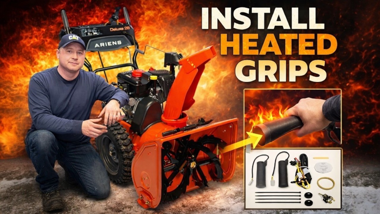 How-To Install Hand Grip Warmers On A Snowblower - Ariens