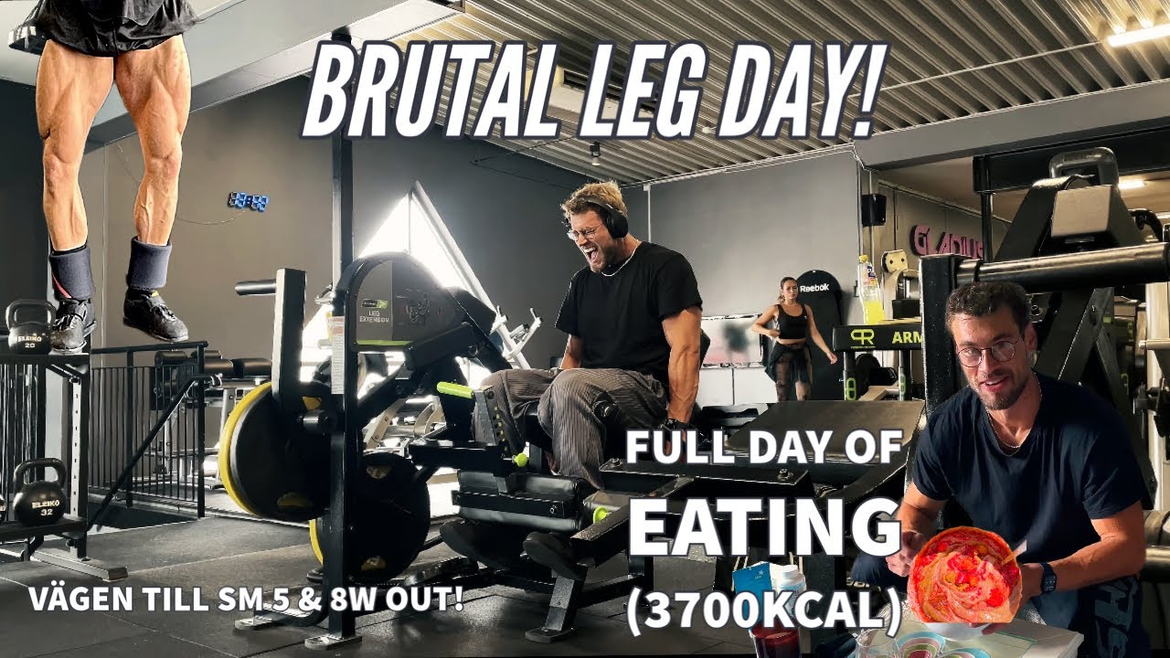 FULL DAY OF EATING & LEG WORKOUT!