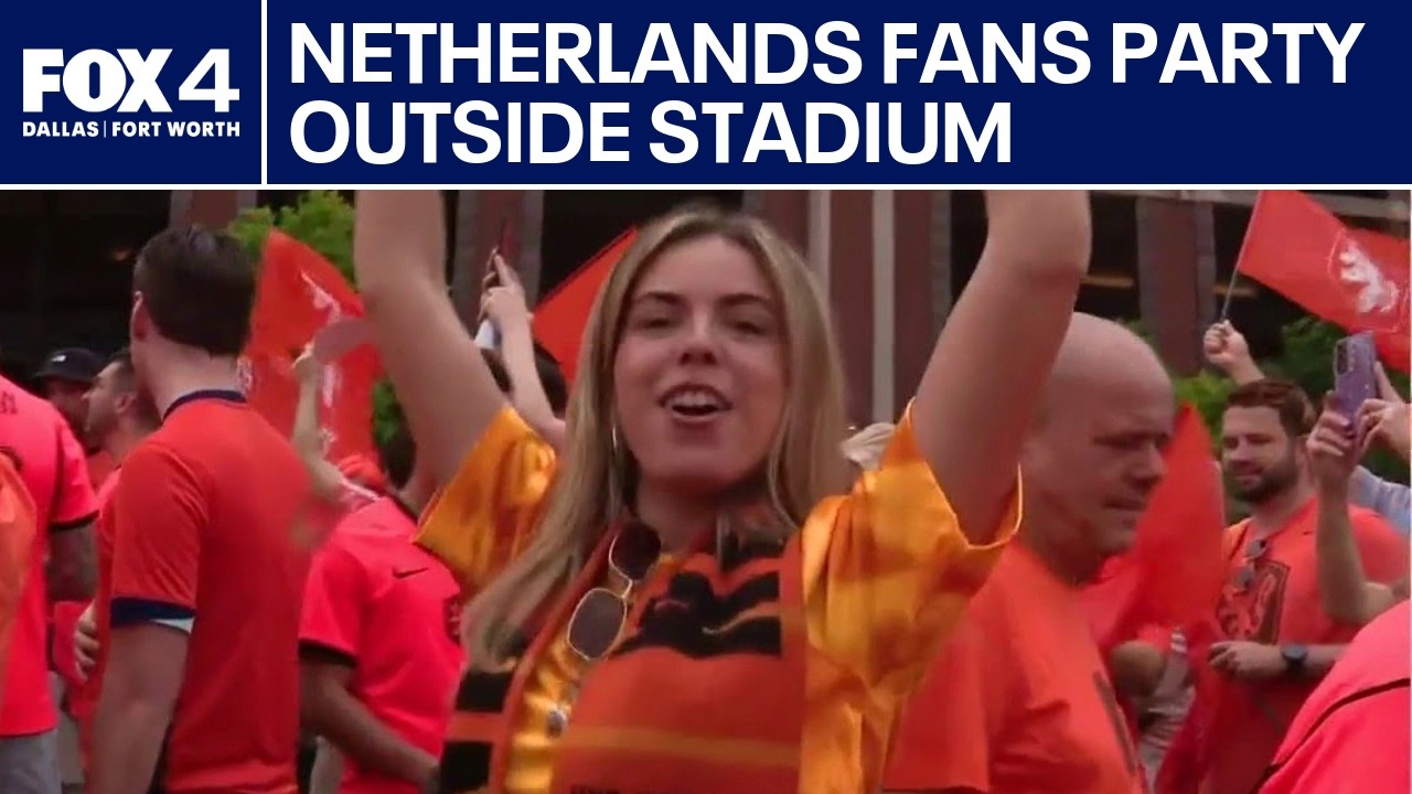 Netherlands fans party ahead of World Cup match
