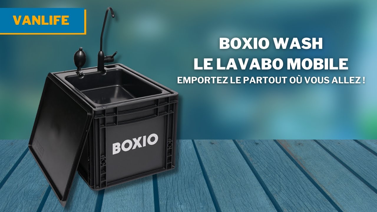Découvrez le Boxio Wash - Le Lavabo Nomade Parfait ! 