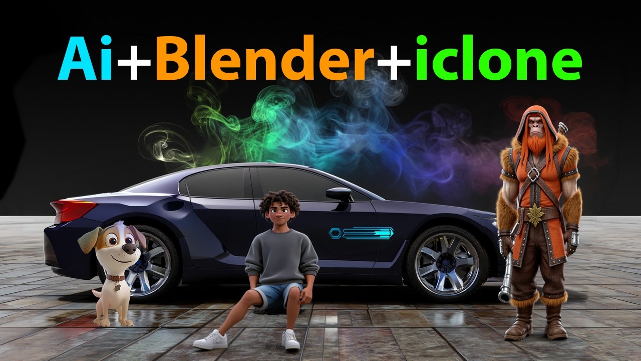 Ai+blender+iclone full animation workflow 2026