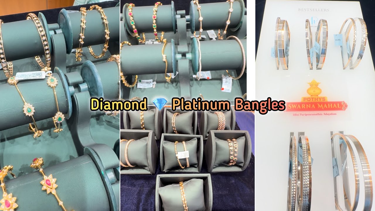 Diamond 💎 Bangles | 8 Grams Platinum Bangles Pothys Swarnamahal Daily wear Bangle Mela 🌟