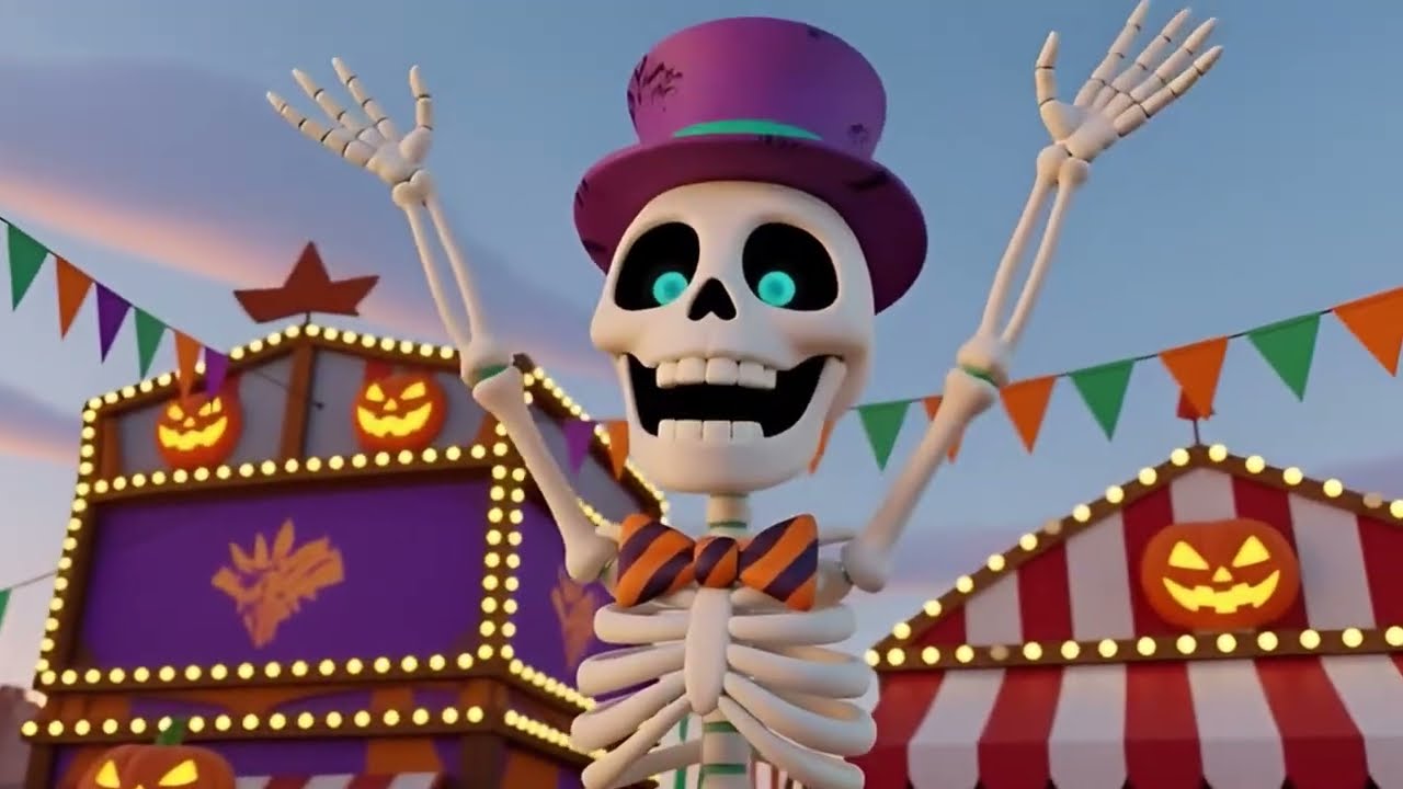 Танцующий скелет на ярмарке развлечений 💀🎡💃 | мультфильм для детей и весёлые приключения