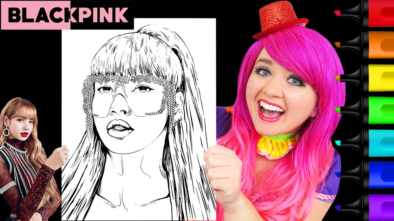 Coloring BLACKPINK Lisa | Kill This Love | Markers