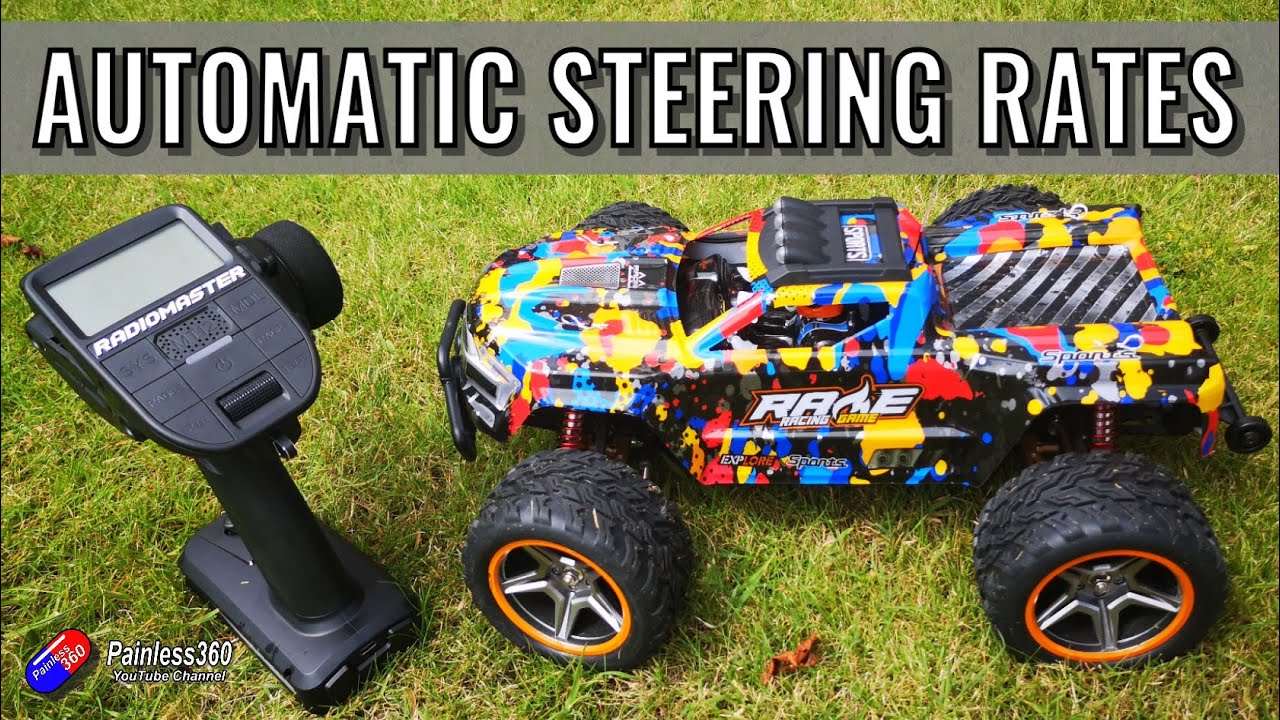 Automatic steering rates: Make an RC Car easier to handle at high speed (MT12 and EdgeTX)