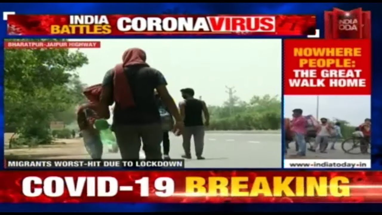 COVID-19 Crisis: Thousands Of Migrants Head Home On Foot, Fighting Scorching Heat | Ground Report