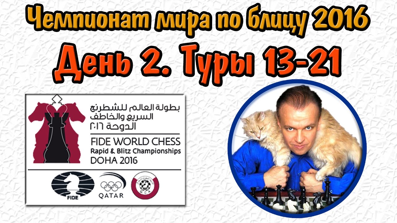 Шахматы. Чемпионат мира по блицу 2016. День 2. Сергей Шипов