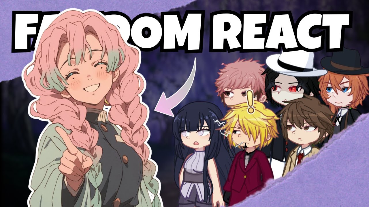 Fandom react to Demon Slayer | KNY| Edits | Anime | Gacha Life | Aesthetic Pie X Kun