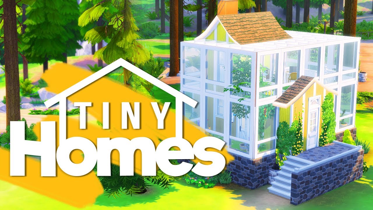 🌼☀️ HOME WRAPPED IN A GREENHOUSE // The Sims 4 TINY HOMES House Building