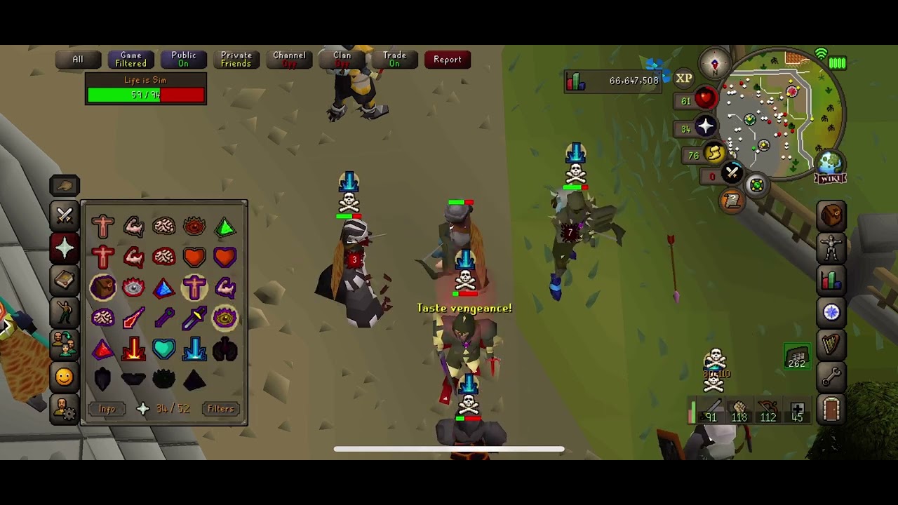 Osrs mobile pking abyssal whip pk
