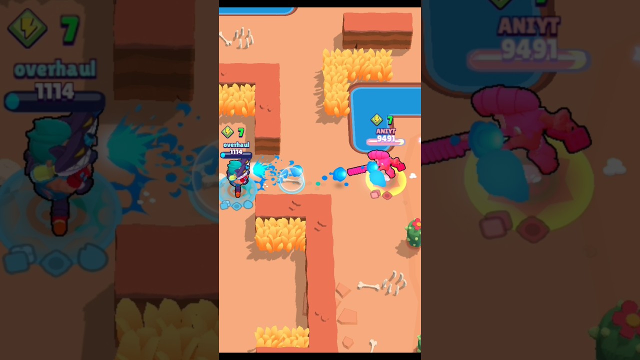 Colt Insane end zone clutch | Poor MORTIS🤭  #brawlstars #supercell #gameplay #1v2 #shorts