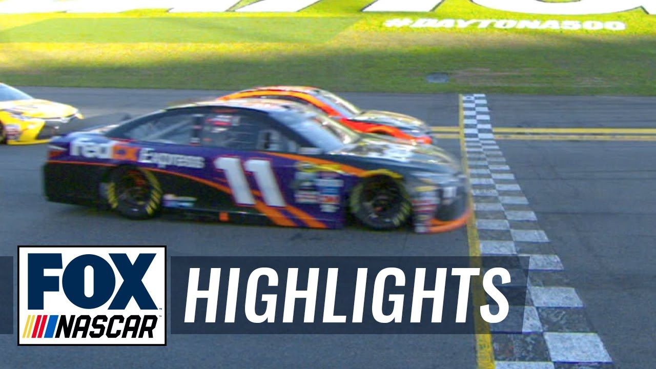 Denny Hamlin Wins Daytona 500 - 2016 NASCAR Sprint Cup