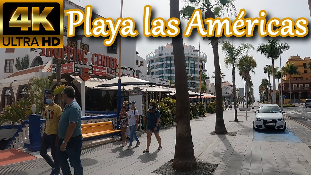 TENERIFE | From Zentral Center to Golden Mile [Playa de las Américas] 🌞 Aug 2021 | Walking Tour [4K]