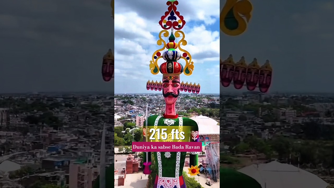 World tallest Ravan 2025 💢😱 #shorts #ravan#world #tallest #biggest #highest #ytshorts #shortsfeed