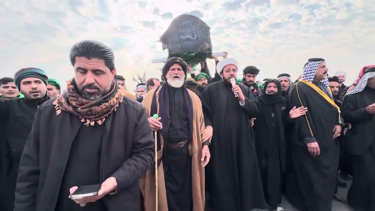 التشييع الرمزي لنعش السيدة زينب ع بذكرى استشهادها هذا اليوم 15 رجب الاصب