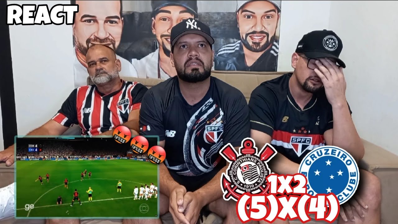 REACT CORINTHIANS 1(5)X(4)2 CRUZEIRO - CORINTHIANS NA FINAL DA COPA DO BRASIL
