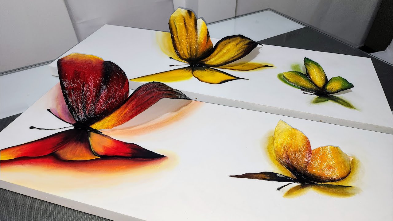 Mariposas en 3D con papel de Cocina