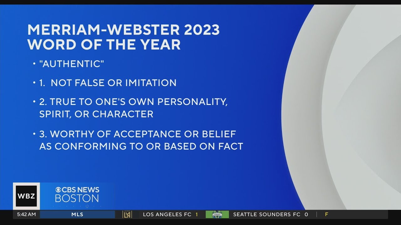 Merriam-Webster names 2023 word of the year