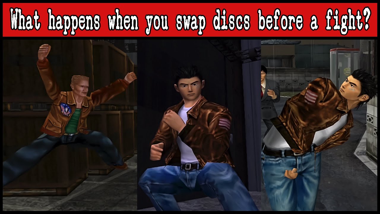 Shenmue - Swapping discs before FREE battles