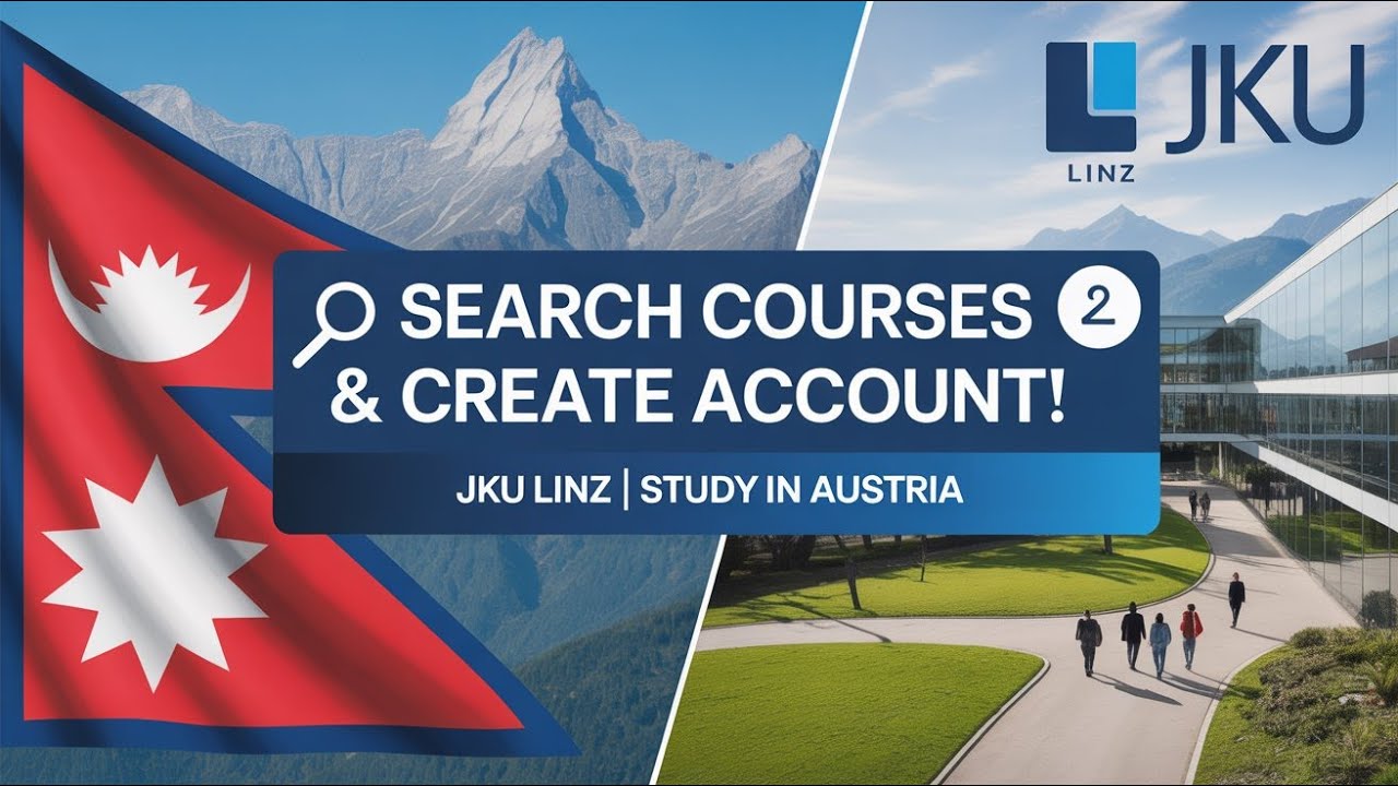 How to Apply to JKU Linz from Nepal 🇳🇵 | Course Search & Account Setup (Part 1)