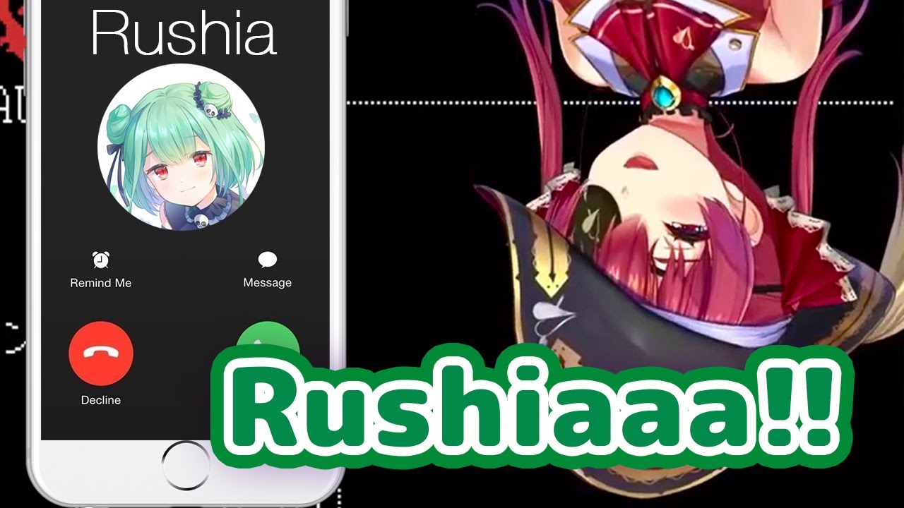 Houshou Marine - Calls Rushia During Stream to Congratulate her for 1 Million Subs【ENG Sub/Hololive】