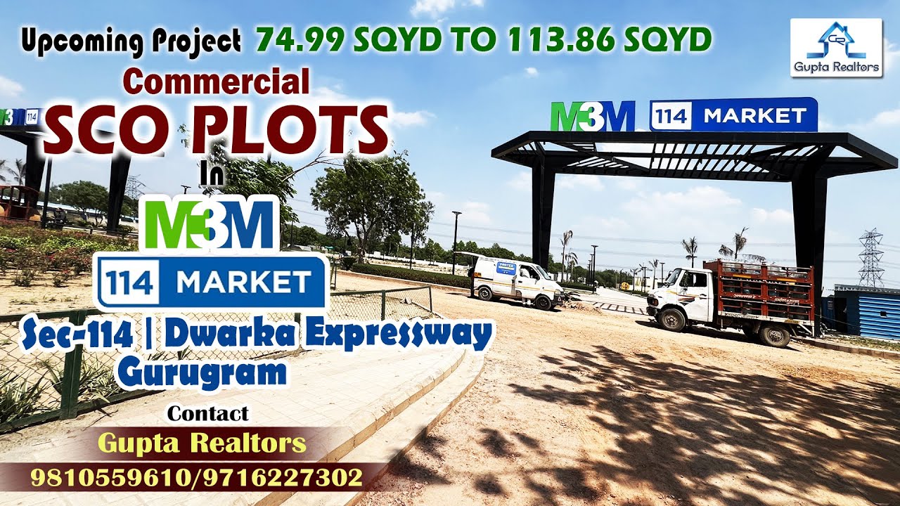 #upcomingproject | COMMERCIAL SCO PLOTS In #M3M 114 MARKET Sec-114 Expressway Call 9810559610