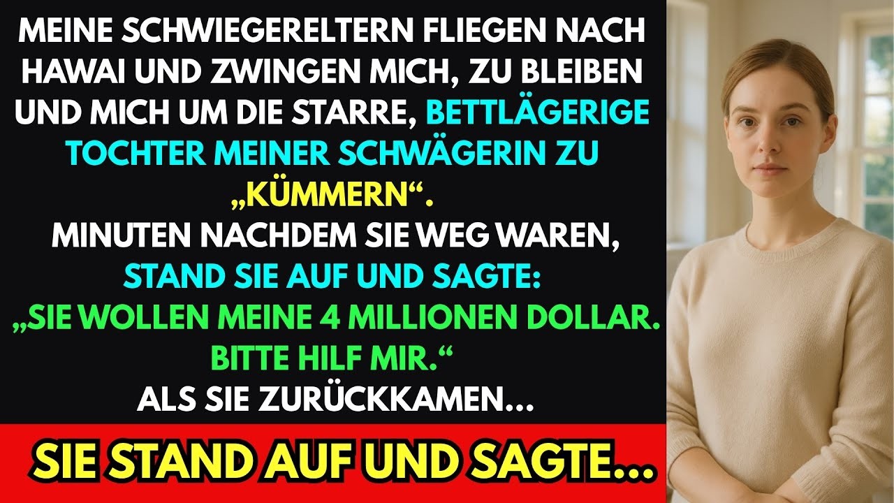Meine Schwiegereltern flogen nach Hawaii und ließen mir ein stummes Kind–Minuten später sprach sie