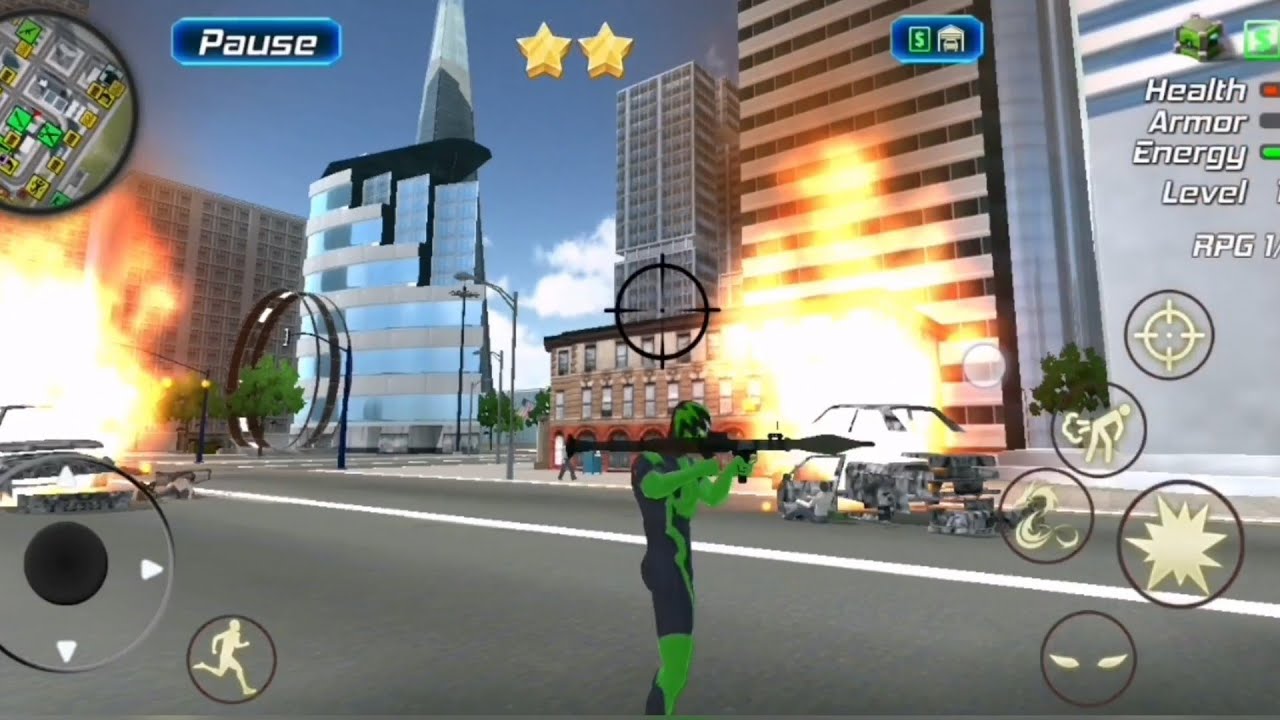 Rope Frog Ninja Hero Car Vegas gameplay part 3 (no commentary)