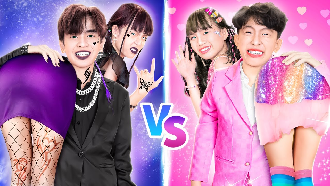 Pareja Suave vs Pareja Rockera en El Baile | Qui&eacute;n Es La Mejor Pareja? | Estudiante Buena vs Mala