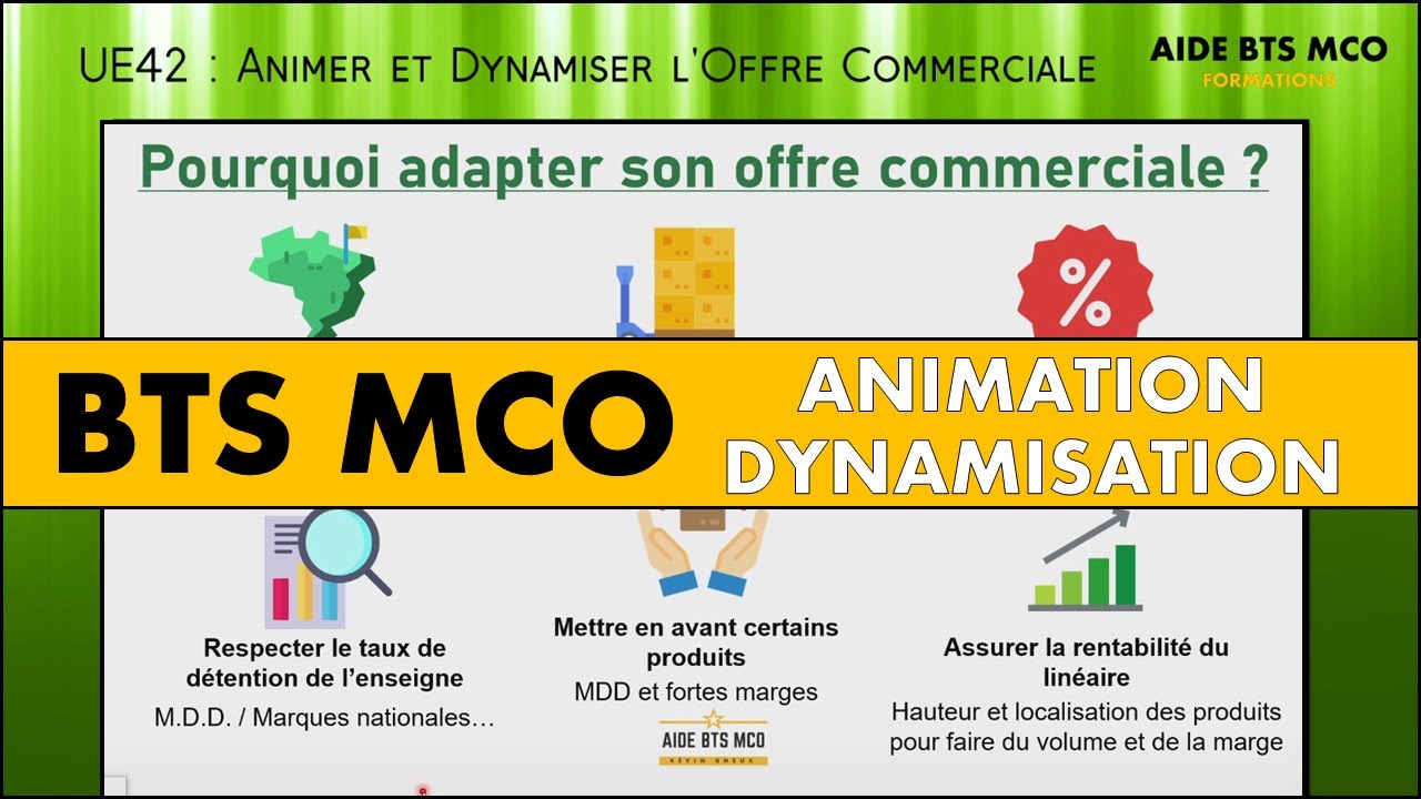 AIDE BTS MCO | Pourquoi adapter l'offre commerciale en permanence ? | UADOC