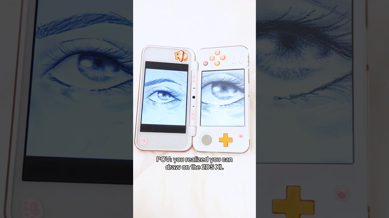 You realized you can draw on the #2dsxl || #nintendo #2ds #3ds #3dsxl #nintendods
