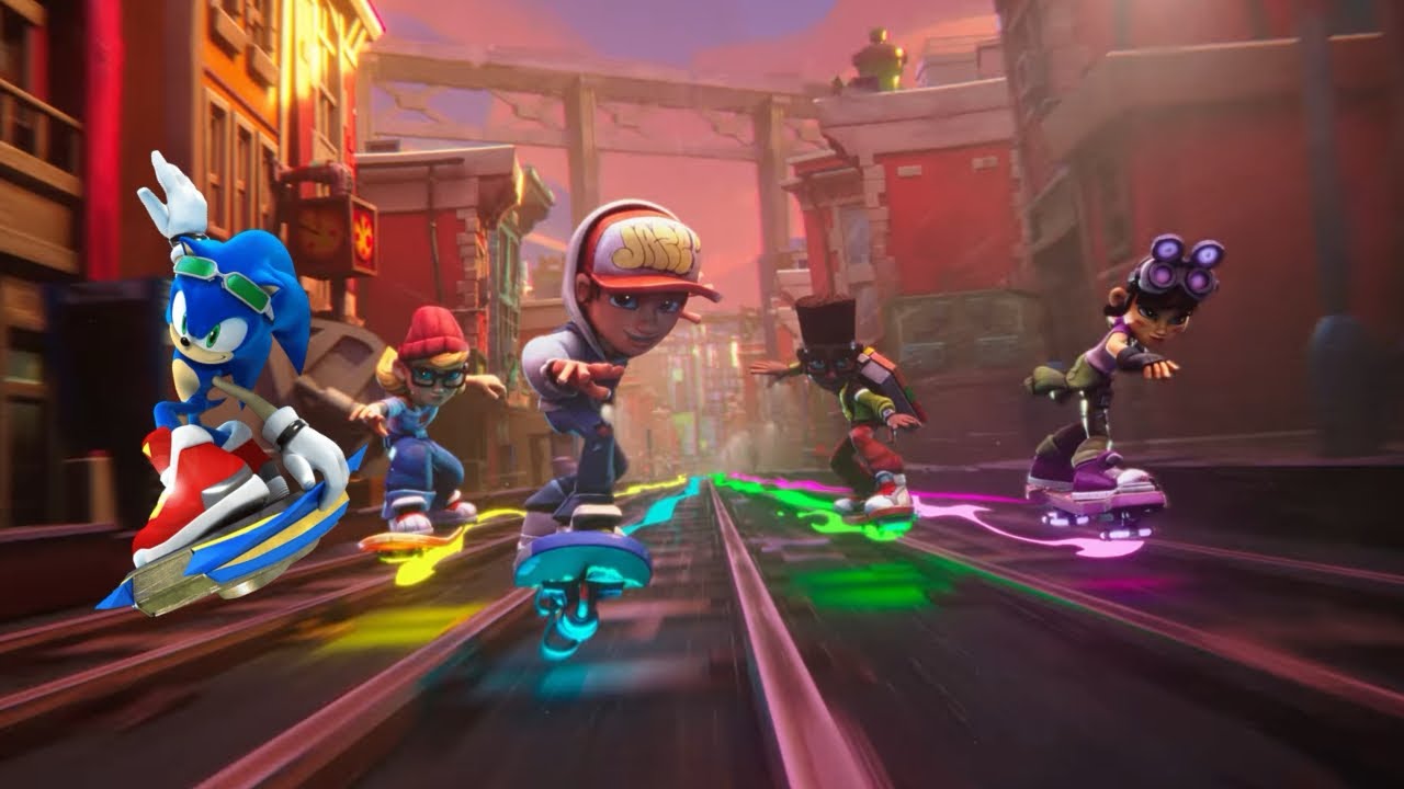 Вступление к игре Subway Surfers City With Sonic Riders
