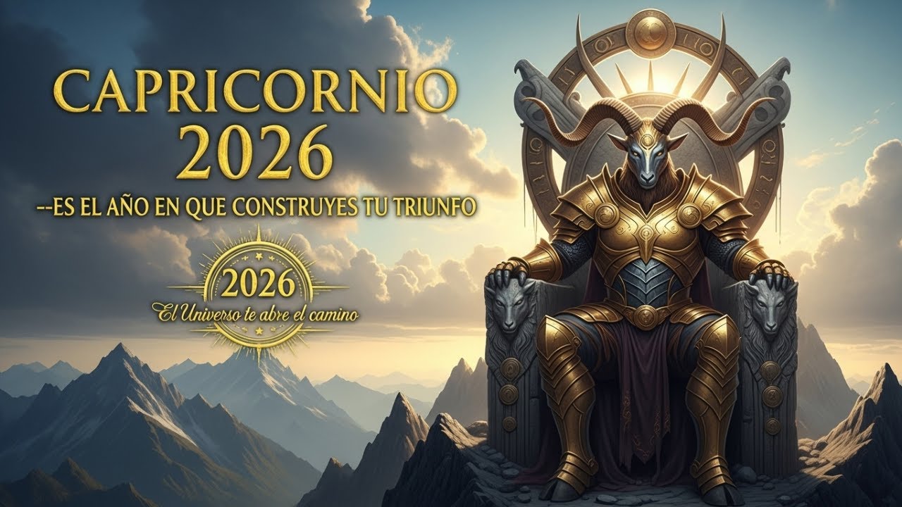 HORÓSCOPO  CAPRICORNIO 2026  ES EL AÑO EN QUE CONSTRUYES TU TRIUNFO