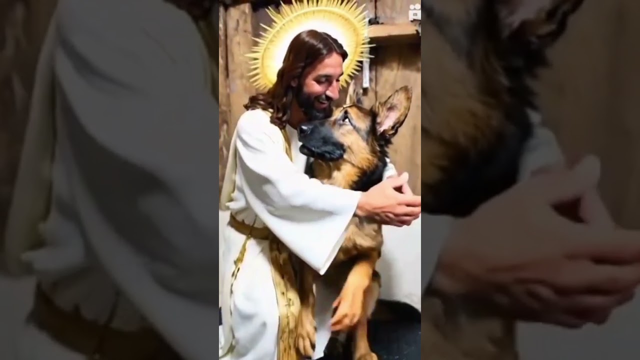 SAFIRA ABRA&Ccedil;ANDO JESUS #SHORTS #JESUS #cachorro #safira